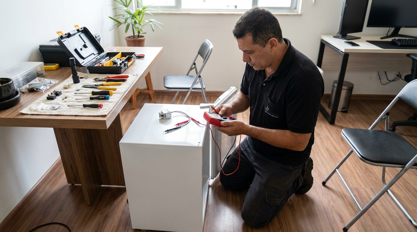 Reparo da placa eletrônica de frigobar em Indaiatuba‑SP